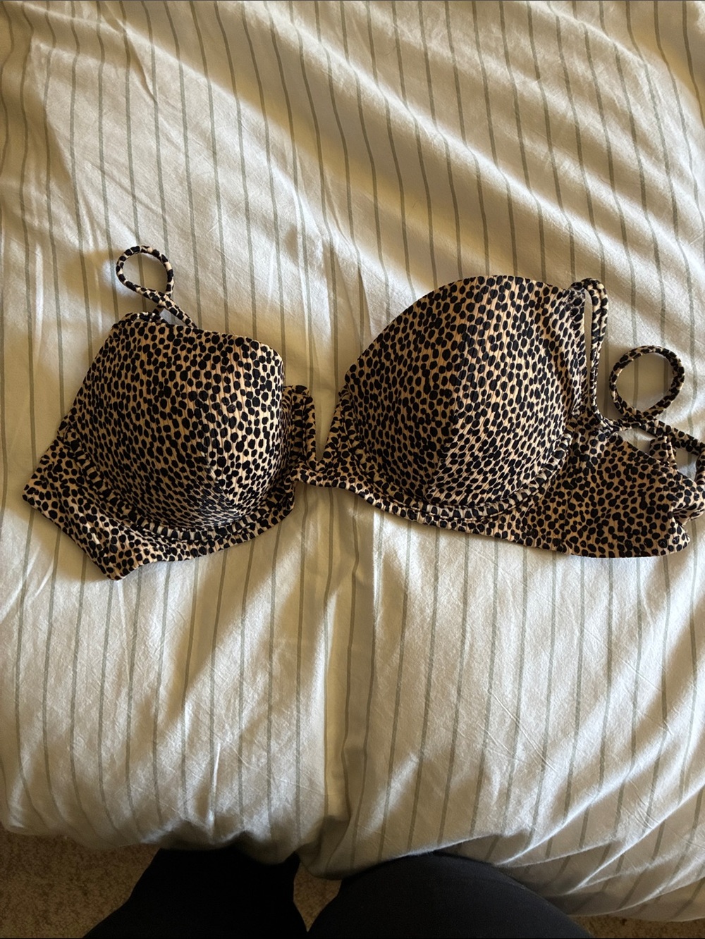 Target Leopard Print Push-Up Bra - Beige and Black